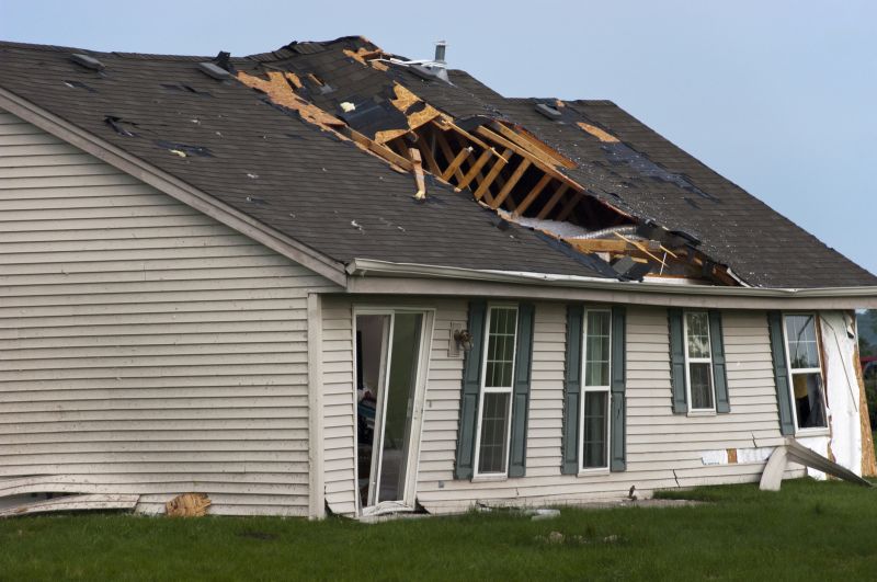 Damaged Roof After Storm