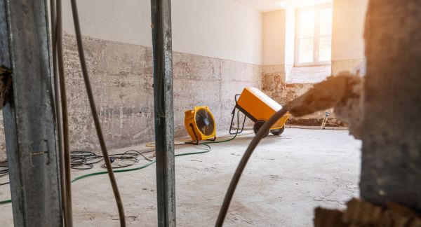 Basement Water Damage Repair in Brick